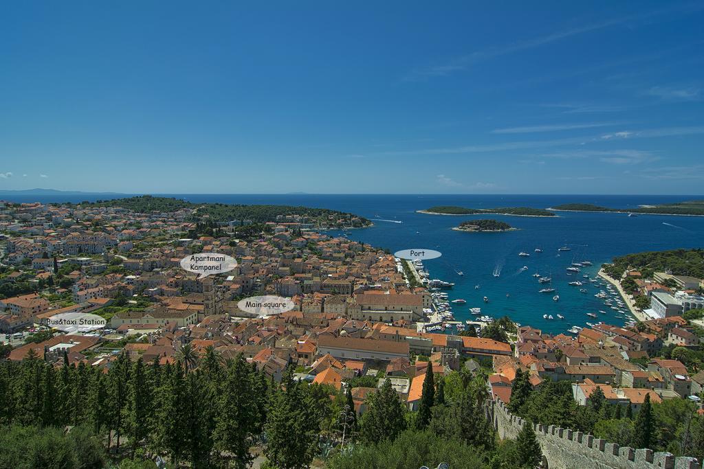 Apartments And Rooms Kampanel Hvar Town Exterior foto